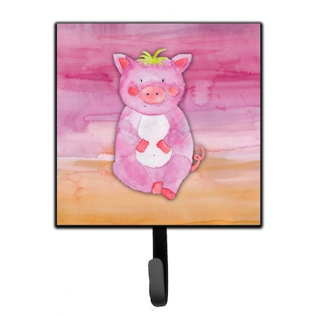 Carolines Treasures Pig Watercolor Leash or Key Holder BB7416SH4